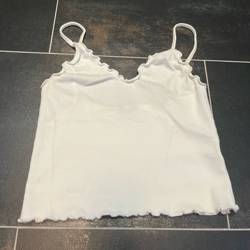 Brandy Melville white Nicolette top